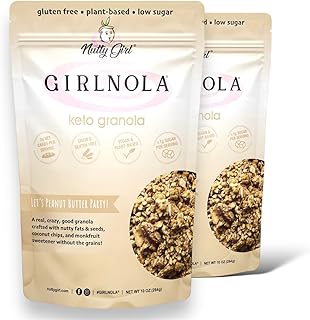 Low Sugar Low Carb Granola Cereal | Let's Peanut Butter Party | 2 Pack | Nutty Girl Keto Girlnola®