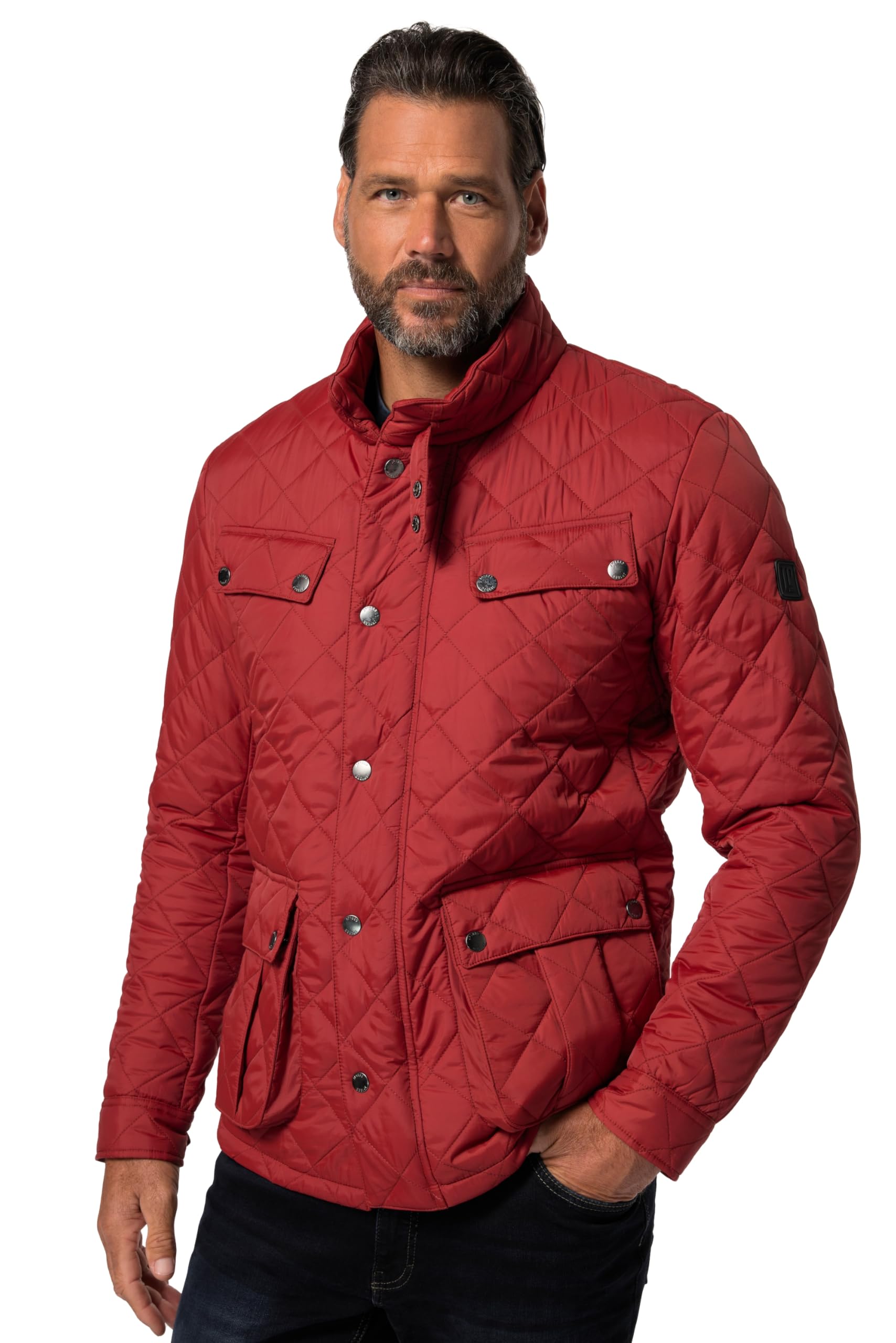 JP 1880 Herren große Größen Übergrößen Menswear L-8XL Steppjacke, Stehkragen, viele Taschen 834387