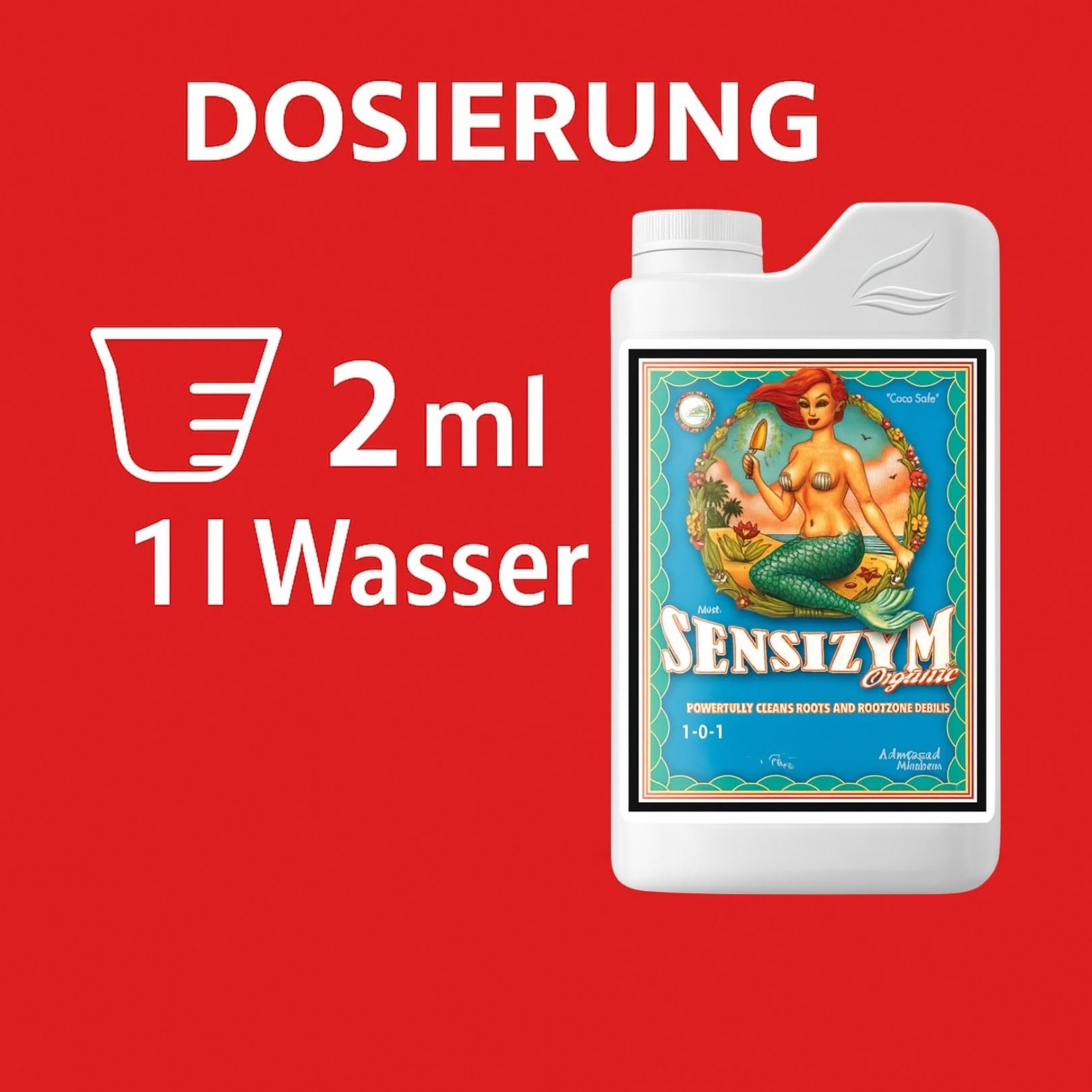 Weedness Advanced Nutrients Sensizym 1 Liter - NPK Dünger Grow Anbau Indoor Erde Flüssigdünger Organischer Bio
