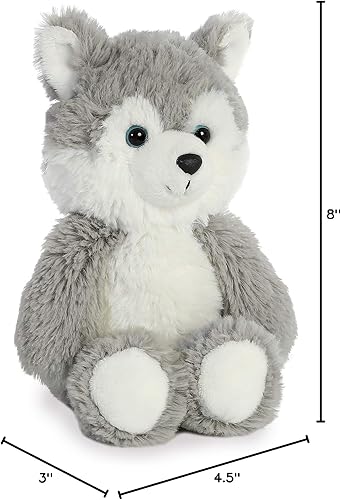Vista 3 de Aurora - Cuddly Friends - Husky de 8 pulgadas, gris