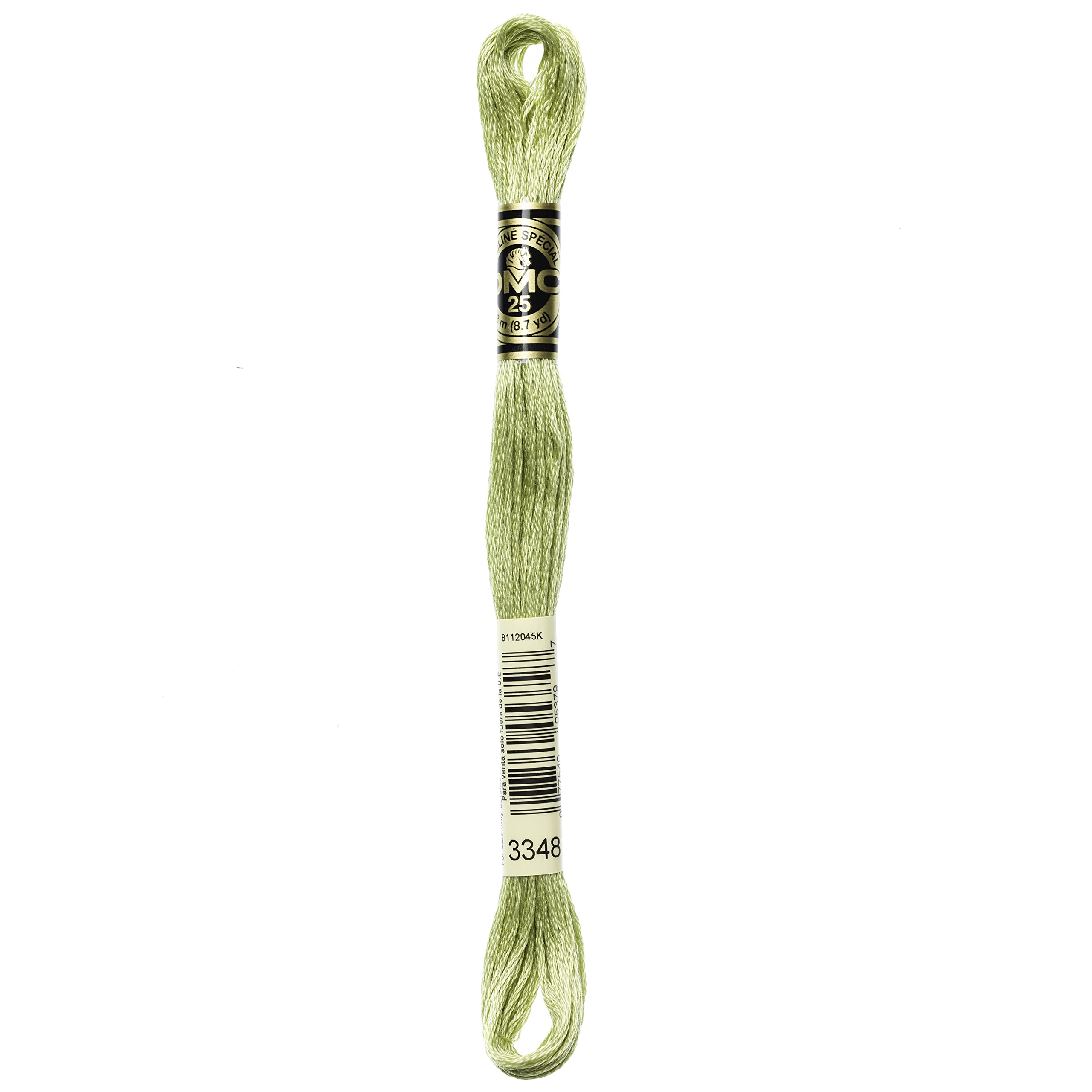 DMC 6-Strand Embroidery Cotton Floss, Light Yellow Green