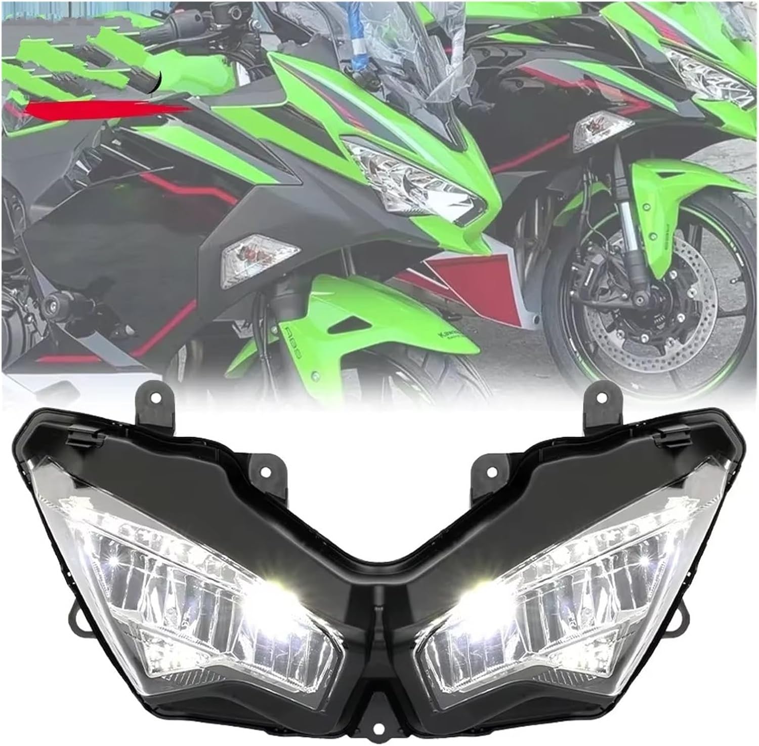 マルチリフクター ヘッドランプ に適合するニンジャ 250 400 650用 に