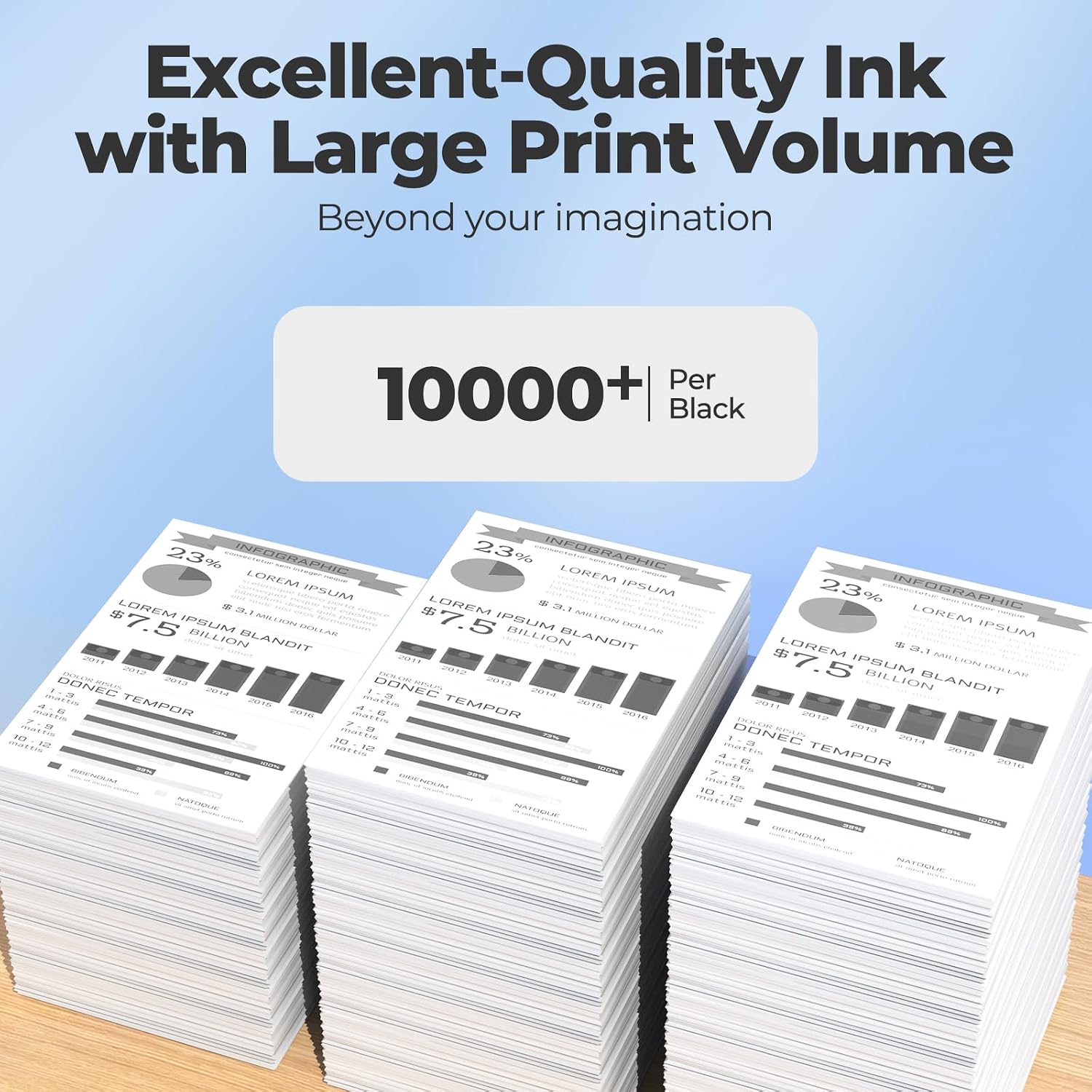 Compatible for EPT532 Ink Refill Bottles ET-M1170 ET-M2170 ET-M3170 for EPT532 Black Ink High Capacity Compatible for Pro ET M1170 ET M2170 ET M3170 Workforce ST-M1000 ST-M3000 ETM1170 ETM2170
