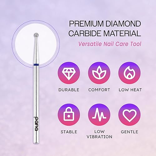 Miniatura 4 de PANA Broca de bola de carburo de diamante de 332" estilo 01, grano medio