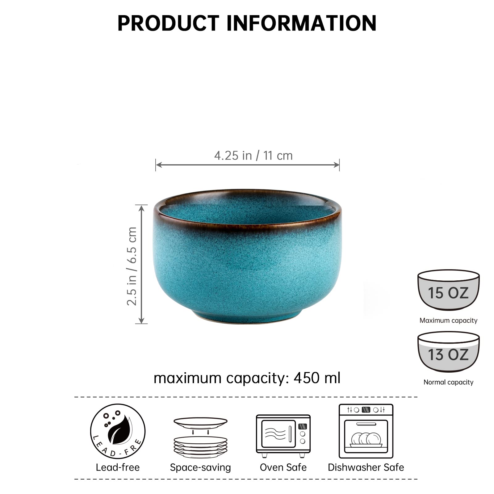   サラダボウルセット Amazon | Henten Home セラミックサラダボウルセット、15オンス