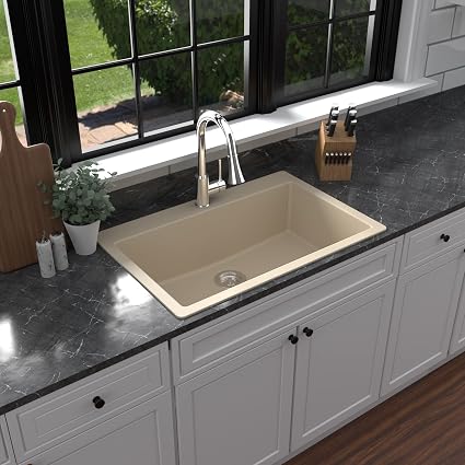 Karran 33 Inch Quartz Composite Kitchen Sink
