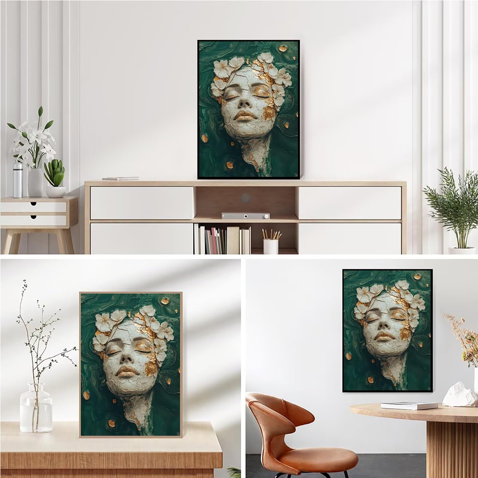 Diamond Painting Kit Completo, Diamond Painting Astratto, 5D Quadrato Pittura Diamante Kit Manualidades Adultos DIY Diamantini Crystal Art Disegni Ricamo Punto Croce Artigianale, 90x120cm Donna j0-954