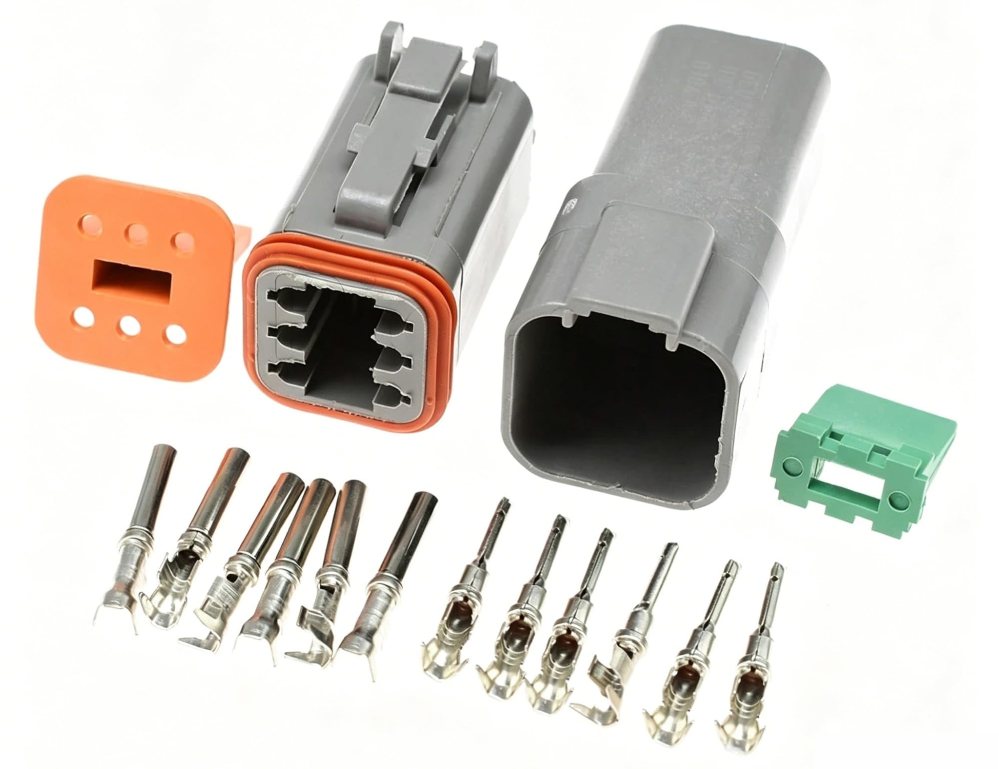 Kit de conector impermeable 6 pines DT06-6S para reparar averías en cables 22-16AWG 2