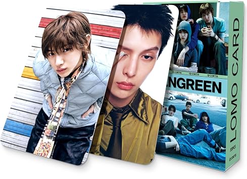 KPOPBTS Cortis GREENGREEN Album Photocards, 55 PCS KPOP Merch Cards Lomo Card Set, Gift for COER Boys and Girls