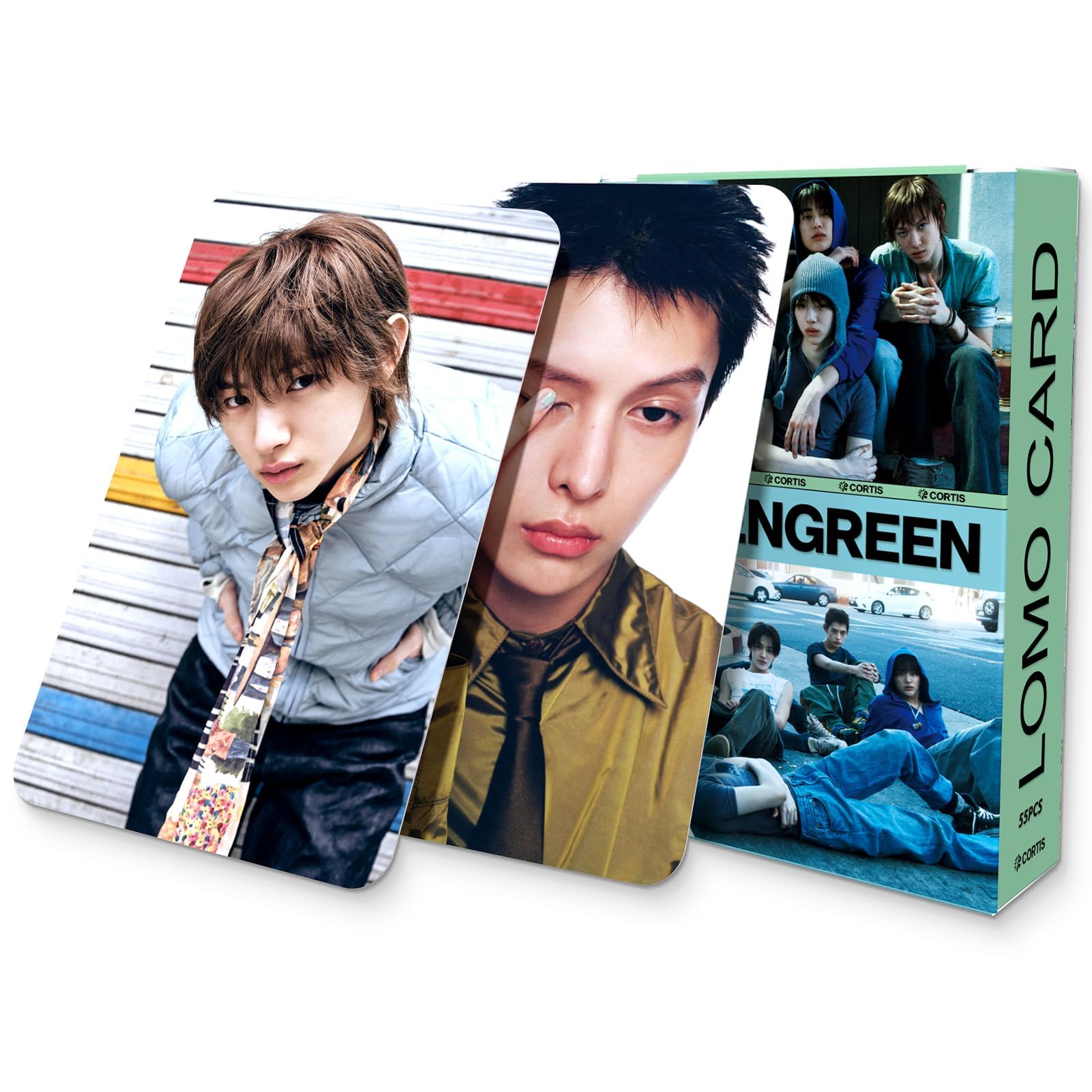 Tarjetas fotográficas KPOP, set de 55 cartas de álbum GREENGREEN, regalo ideal para niños