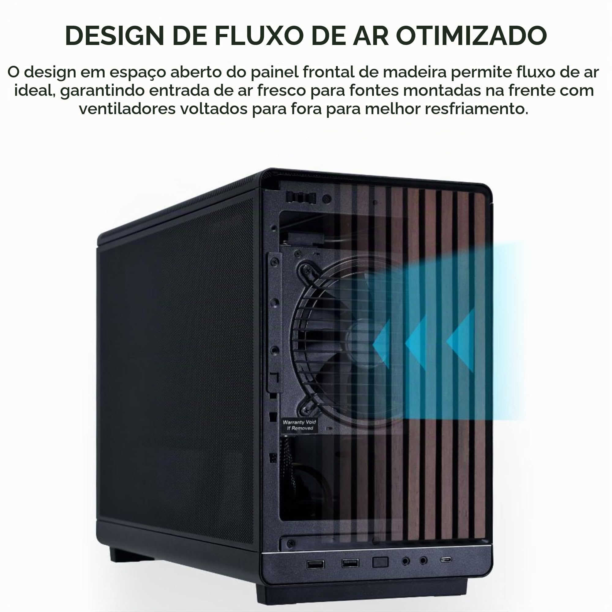 Gabinete Lian Li A3 Micro ATX Wood Edition Preto A3-MATX-WD | A3