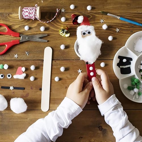 Vista 26 de Shappy - 2000 pompones de 0.236 in para manualidades, suministros para el trabajo y manualidades Red