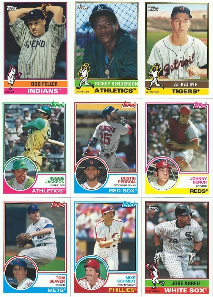 2015 Topps Archives Series MLB Baseball Complete Mint 300 Card Set Loaded with Stars, Rookies and Hall of Famers Complete M (Mint)