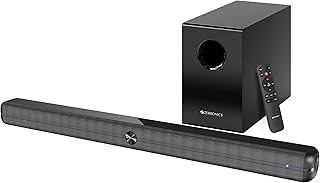 ZEBRONICS 120 Watts Soundbar, Home Theatre, Dual Racetrack Drivers Soundbar, 13.33cm Subwoofer, HDMI ARC, Bluetooth v5.1, USB, Glossy Finish, Wall Mountable, 2.1 Ch (Juke BAR 3910)