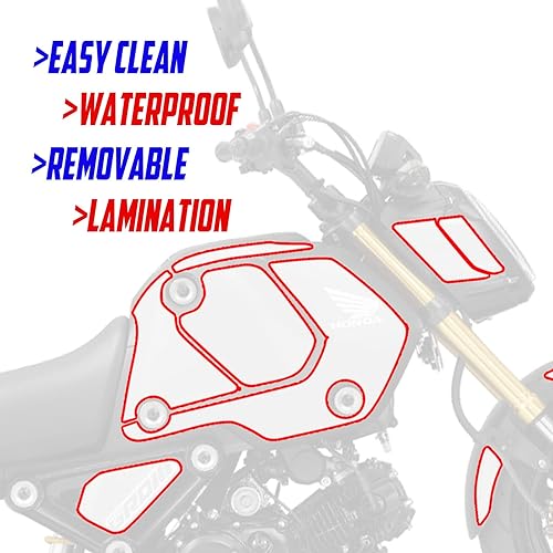 Miniatura 5 de MC MOTOPARTS Juego de calcomanías gráficas adhesivas para carenado Compatible con Grom 125 2021 2022 2023 MSX 125 21 22 (Madera pintada)