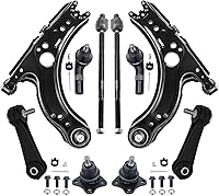 Vista 156 de Detroit Axle - Kit de suspensión delantera RWD de 10 piezas para Chevy GMC Silverado Sierra 1500 1999-2006, 2 brazos de control superior, 2 rótulas