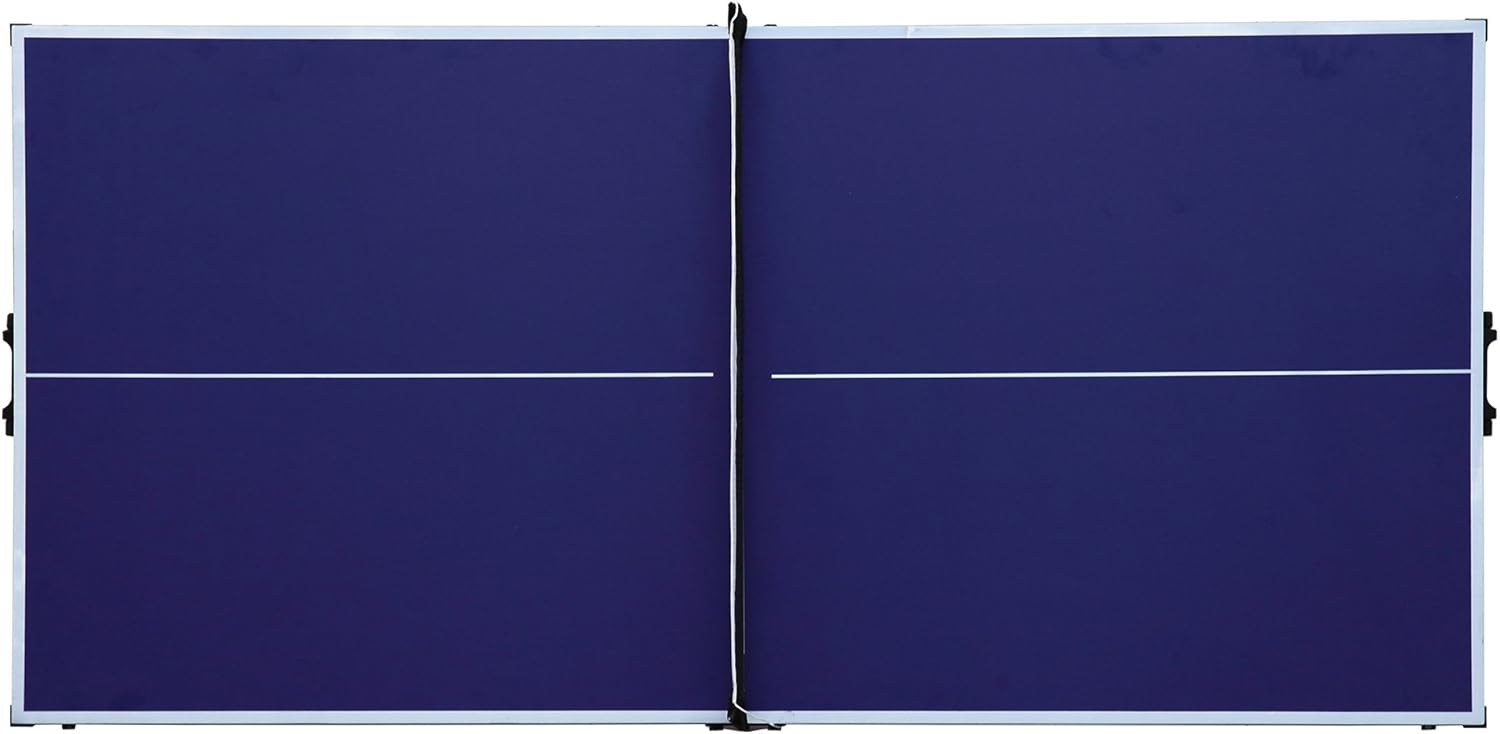 Hathaway BG2305 Crossover 60-in Folding Portable Table Tennis Table – Perfect Small Space Solution, Blue, 60" : Sports & Outdoors