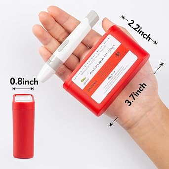 1Pack Portable Sharps Container for Home Use, Pocket Travel Sharps Disposal Container, Specially Designed for Diabetic Needles and Test Strips, Compact Size for Daily Personal Use