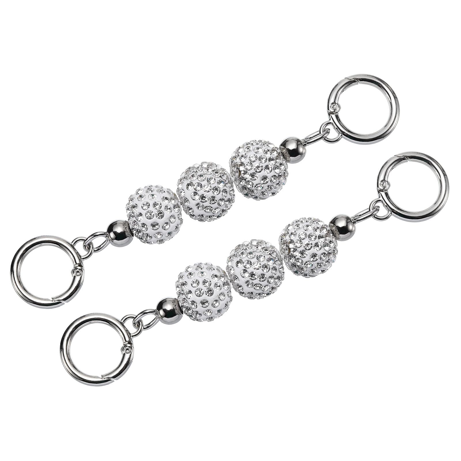 Lot De 2 Rallonges De Sangle De Sac à Main De 12,9 Cm Pour Sac à Bandoulière Court Argenté - Accessoires De Sac à Main Pour Femme - Décoration De Sac