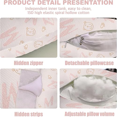 Miniatura 6 de Almohada de embarazo, almohada de maternidad para mujeres embarazadas, almohada de cuerpo completo para mujeres embarazadas que duermen, soporte