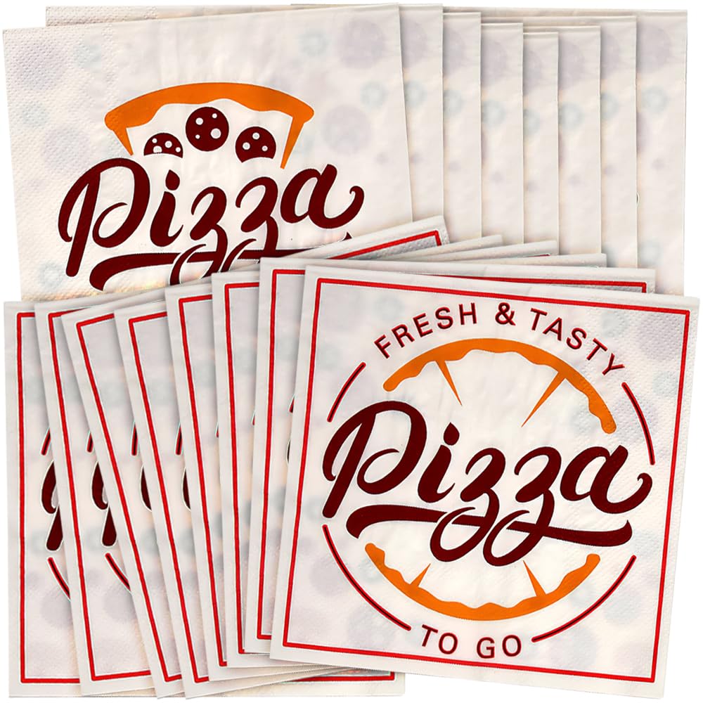 Pizza Luncheon Napkins - Party Supplies - 16 Pieces