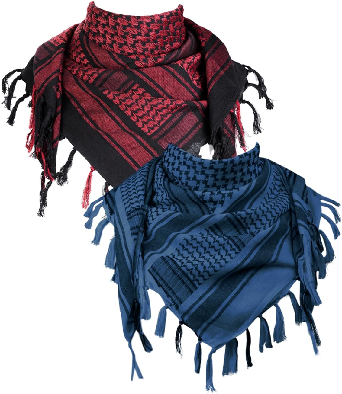 Rojo Oscuro y Azul