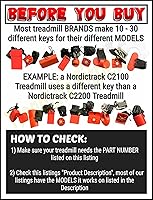 Vista 2 de Treadmill Oval Safety Key - Part Number 02-0028 - Replacement for Keys Fitness Treadmills