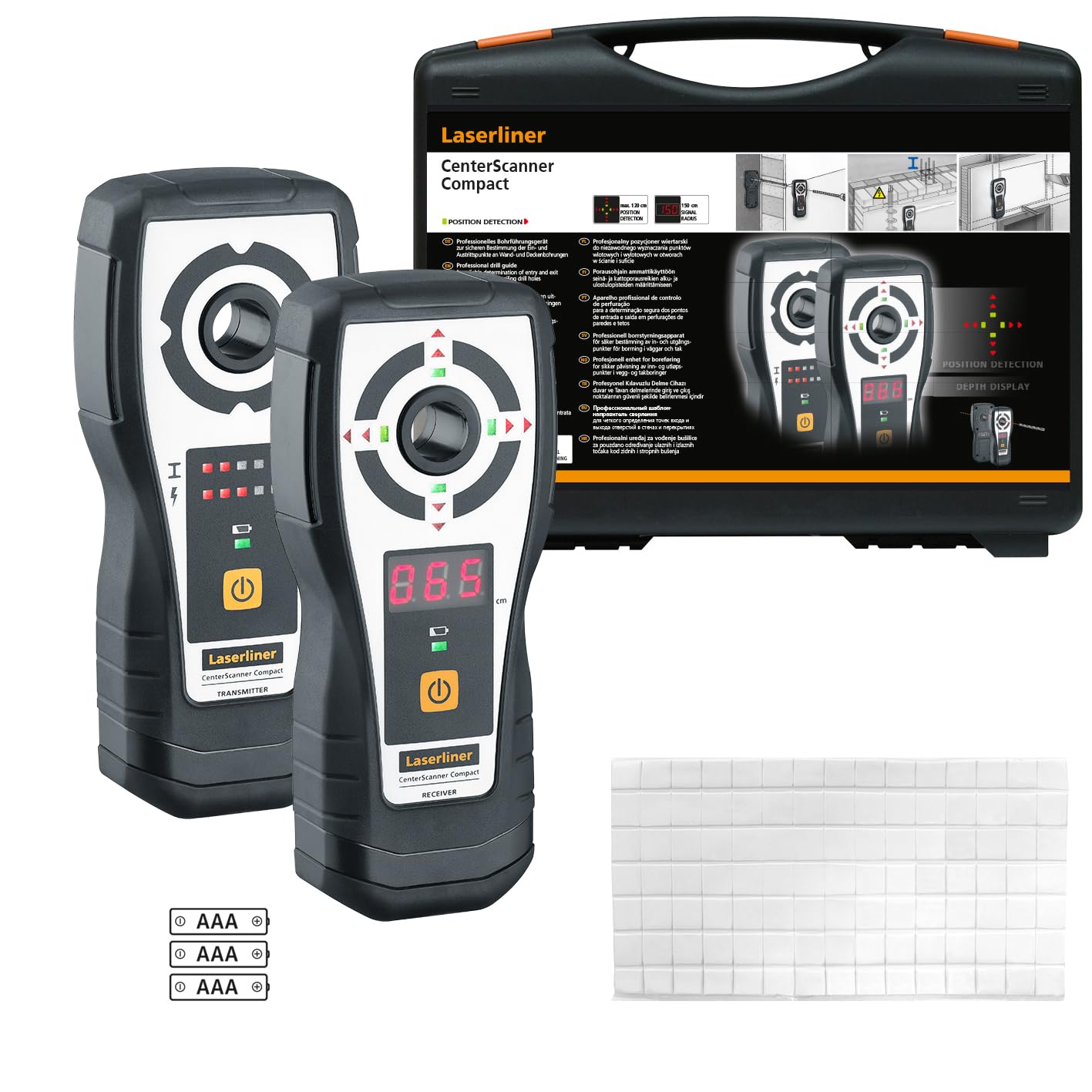 Umarex Laserliner 075.400A Perceuse de forage | Indicateurs LED précis, Aide au marquage, Trous de mur et plafond, Jusqu'à 120 cm