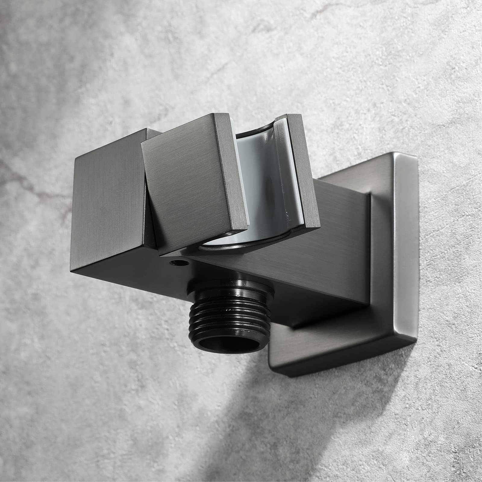 Shower Head Alcachofa de Ducha con Mano, Juego de alcachofa de Ducha de Mano Gris Conjunto de alcachofa de Ducha de Mano Universal rociador de Ducha de Mano de Alta presión de latón con Soporte de