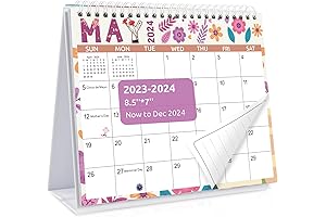 2023 Calendar Small: Desk Calendar 2023-2024, Aug 2023 to Dec 2024
