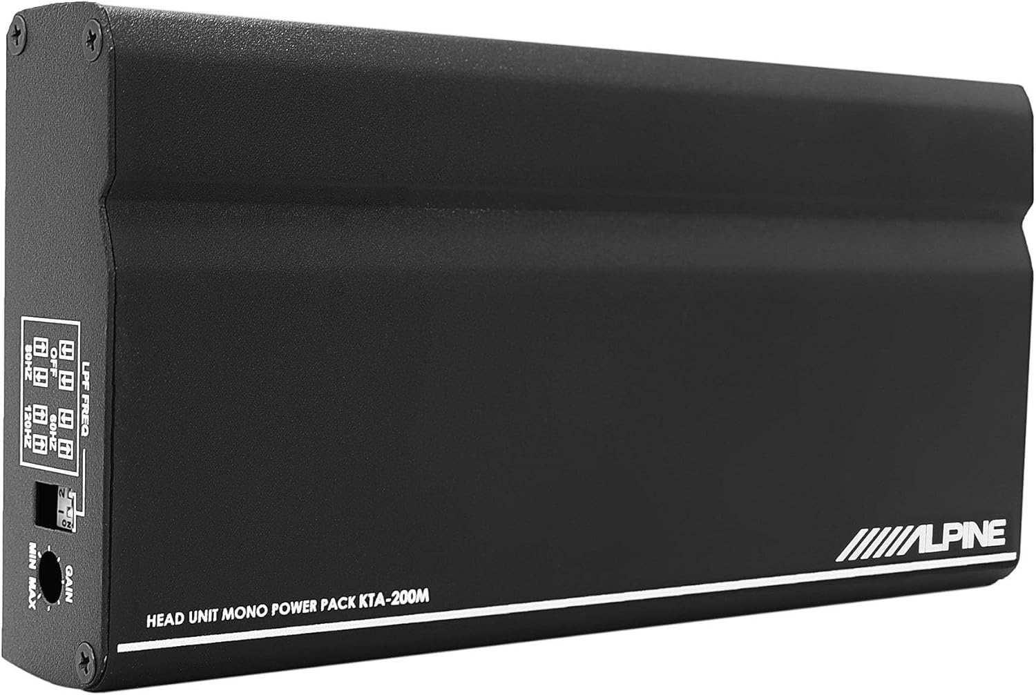 Alpine KTA-200M Mono 400-Watt Power Pack Amplifier & RUX-KNOB.2 Remote Bass Knob Bundle