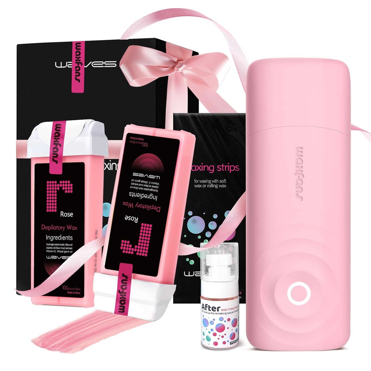 Waxing Kit for Women, Waxfans Roll on Wax Kit,Smart Roll