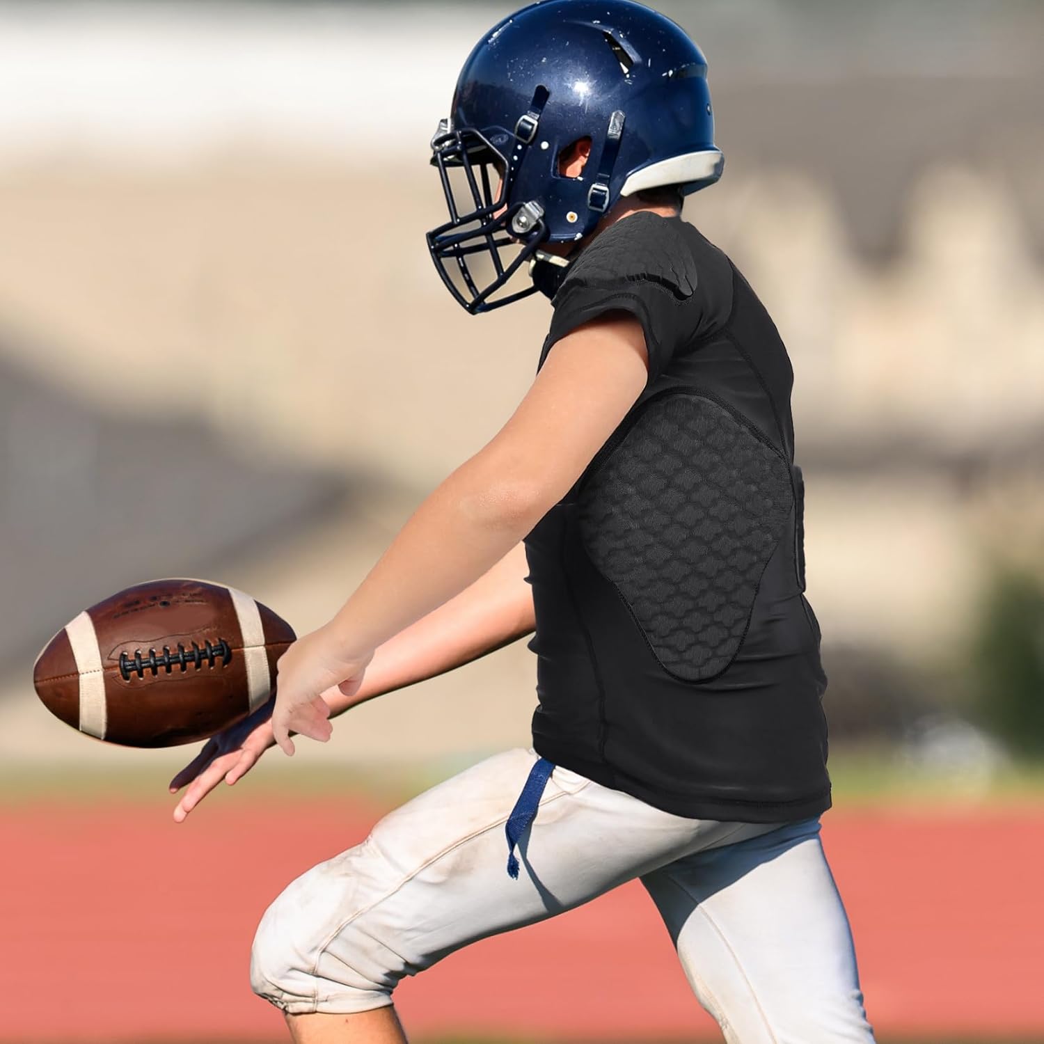 TUOY Youth Kids Padded Chest Rib Protector Shirt for Football Baseball Padded Compression Shirt - Image 8