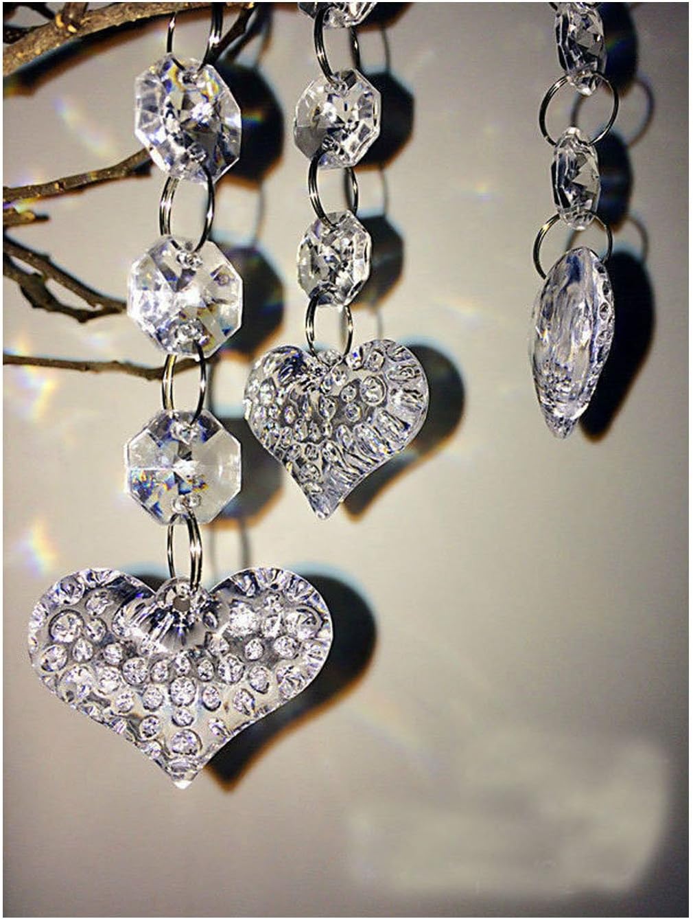 30PCS Acrylic Crystal Beads Garland Chandelier Hanging