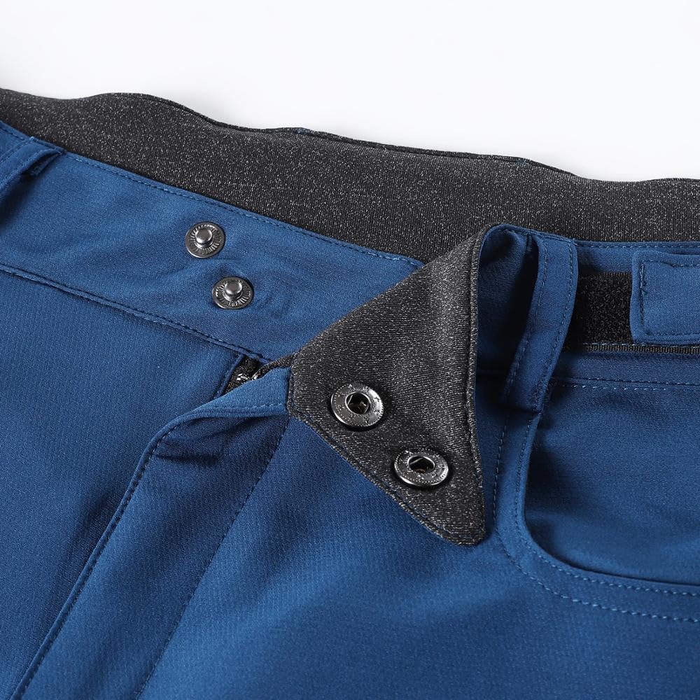 Traspiranti Pantaloncini MTB Pantaloncini da Ciclismo Imbottiti Antiurto Uomo, Leggero Uomo Pantaloncino da Mountain Bike Elastici vestibilità Intimo Ciclismo con Gel 5D