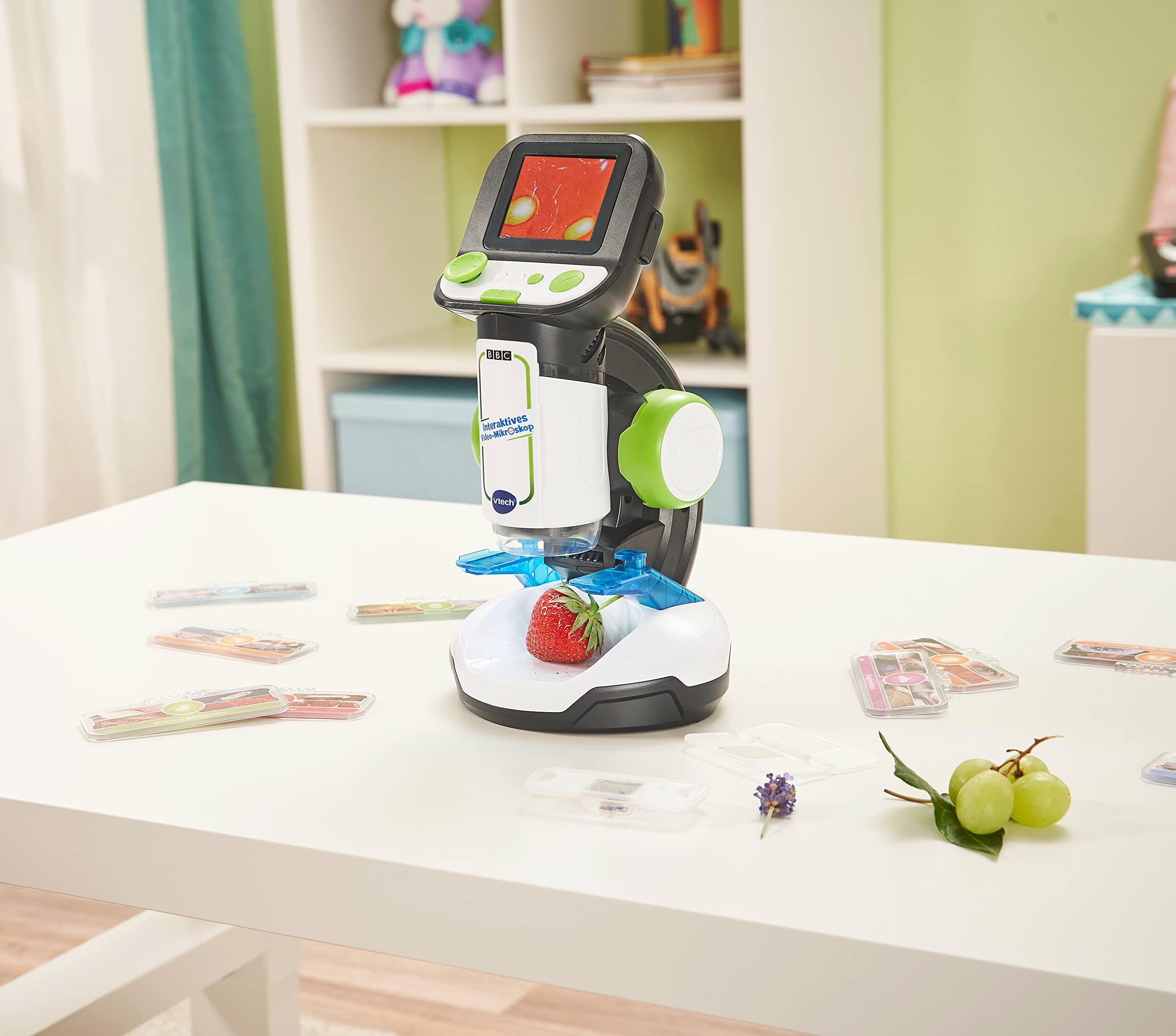 VTech Interaktives Video-Mikroskop mit LCD-Display für Kinder ab 7