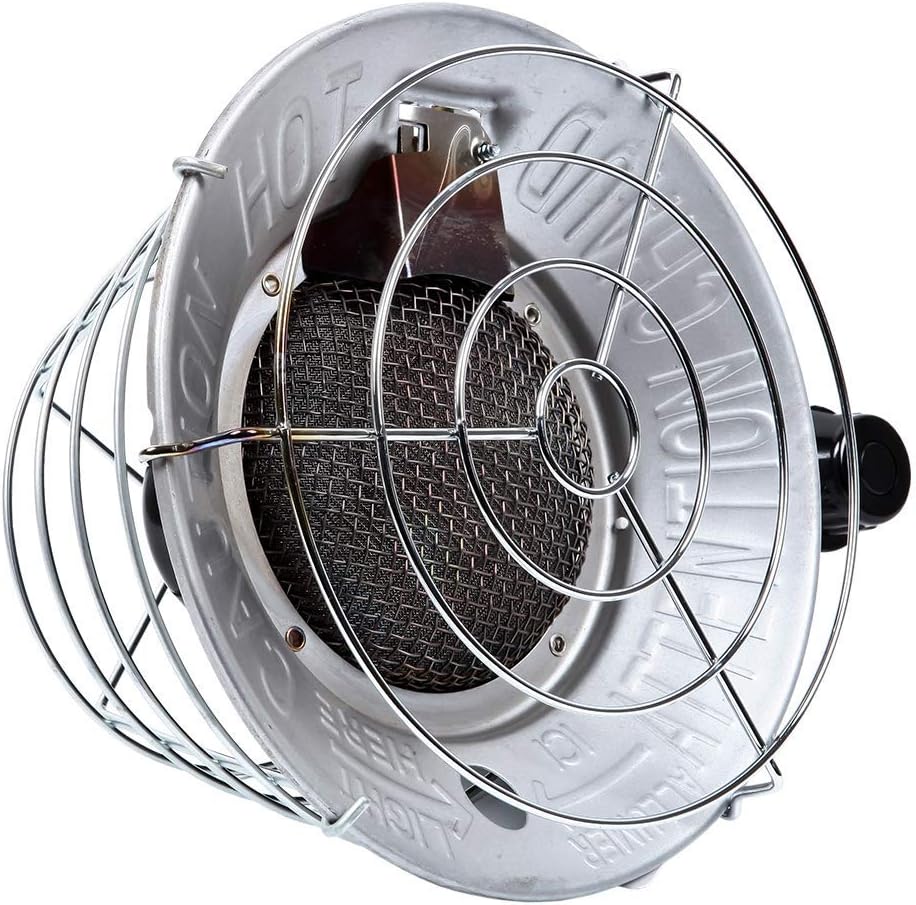 Remington 16,000 BTU Single Propane Tank Top Heater, Silver/Black