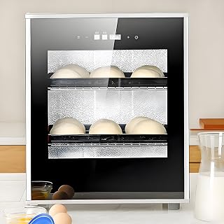 Multi-functional Proofer,Commercial-Grade Dough Proofer Box for Artisan Bread Baking Yogurt,Chocolate-Includes 2nd Shelf for Pizza Dough,Sourdough Starter,Yogurt,Natto–Home