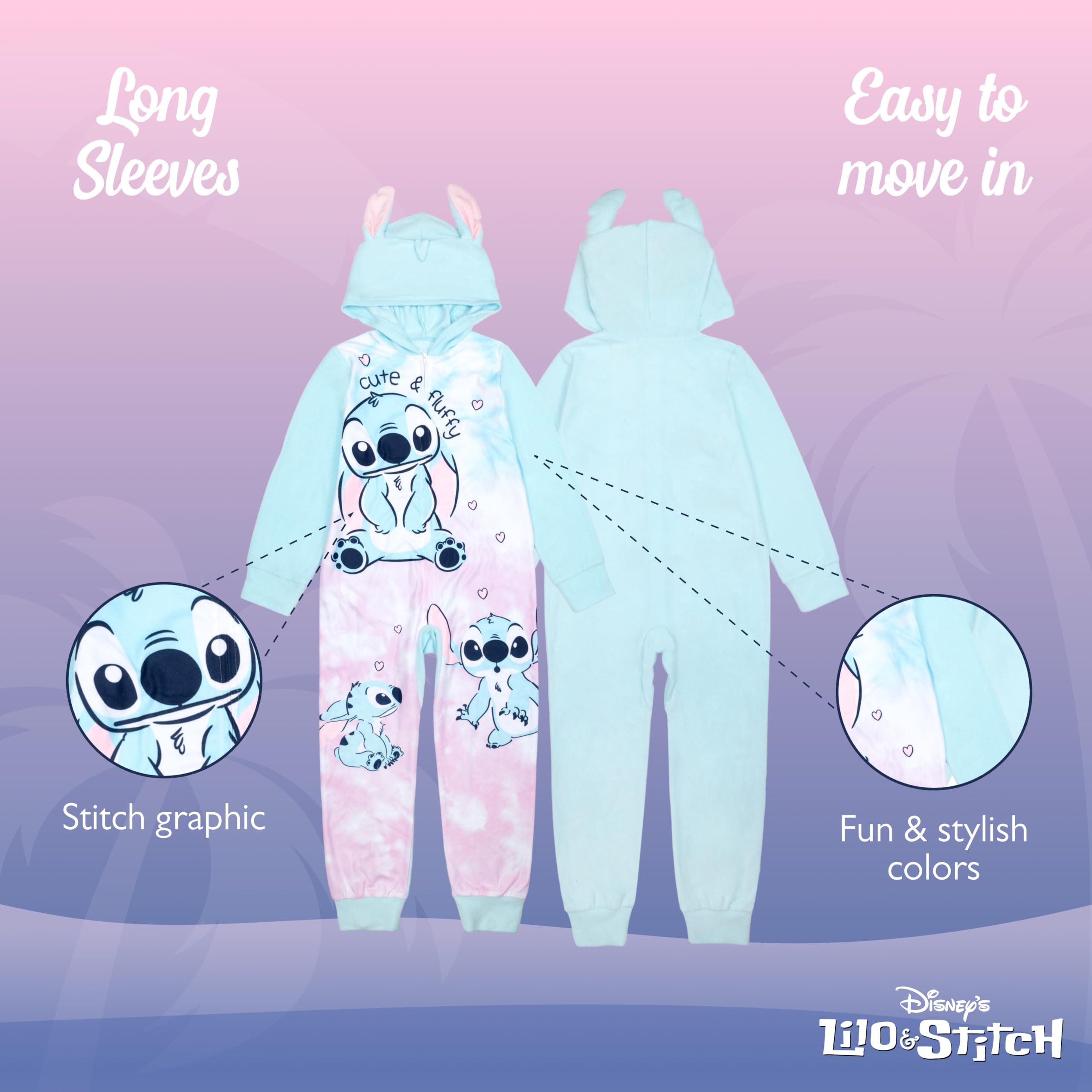 Disney Koc z kapturem unisex, wygodna piżama, miękki zestaw dla dzieci, uroczy i puszysty 2, 8