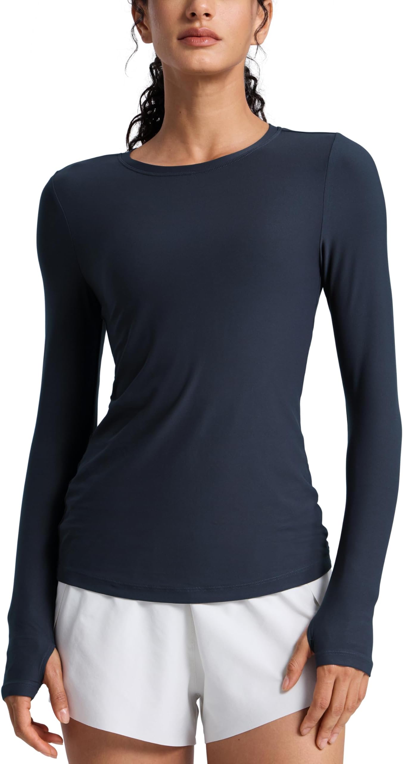 Womens Cloudweight Long Sleeve Workout Tops Lightweight Athletic Basic Shirts Soft Casual T-Shirt with Thumb Hole