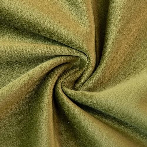 Miniatura 5 de JUSPURBET Juego de 2 fundas de almohada decorativas de terciopelo verde oliva de 22 x 22 pulgadas, funda de cojín suave con cremallera invisible