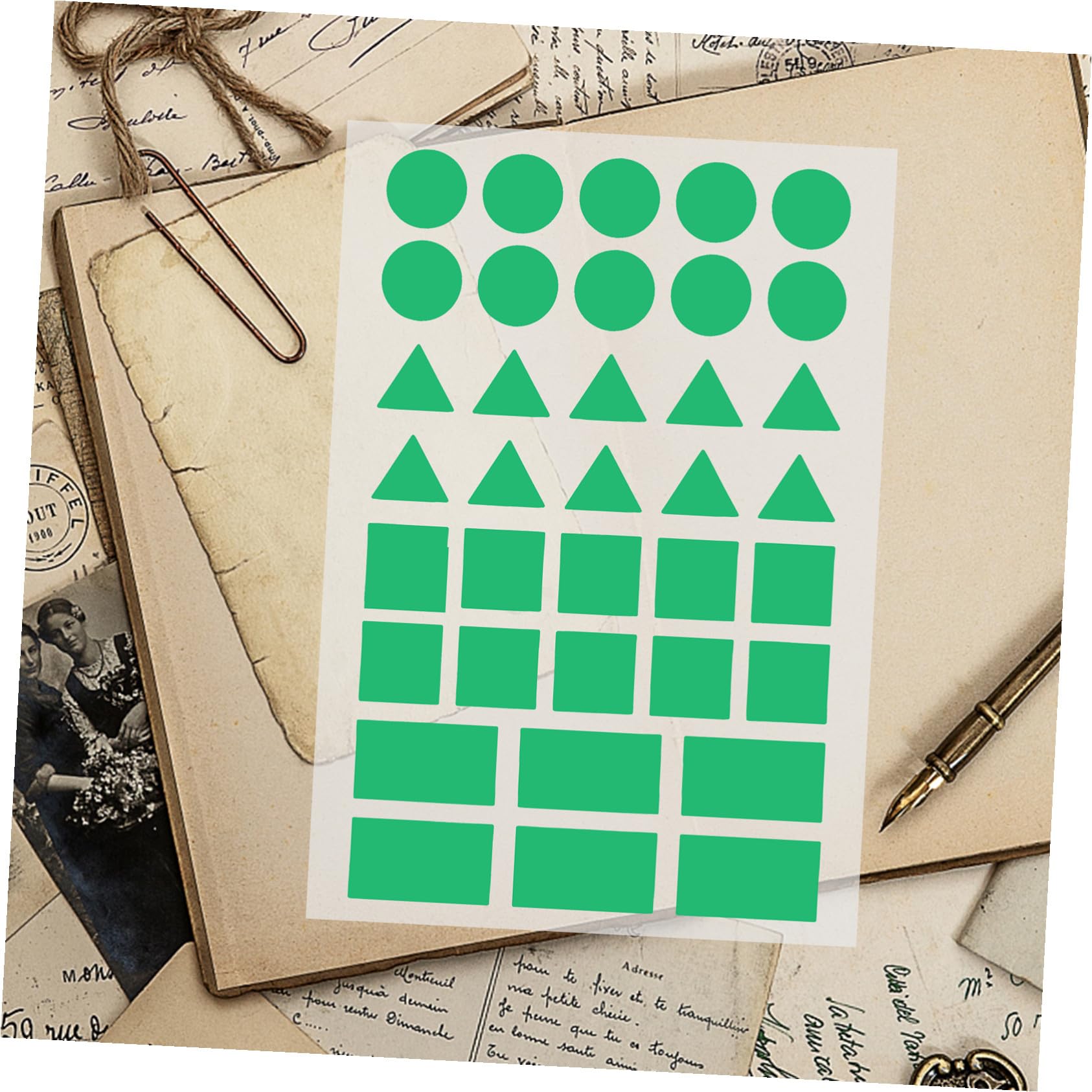 WOONEKY 100 Fogli Etichette Adesive Scrivibili Colorate Stickers Classificazione Codifica File Etichette Rimovibili Senza Residui per Organizzazione Ufficio e Scuola