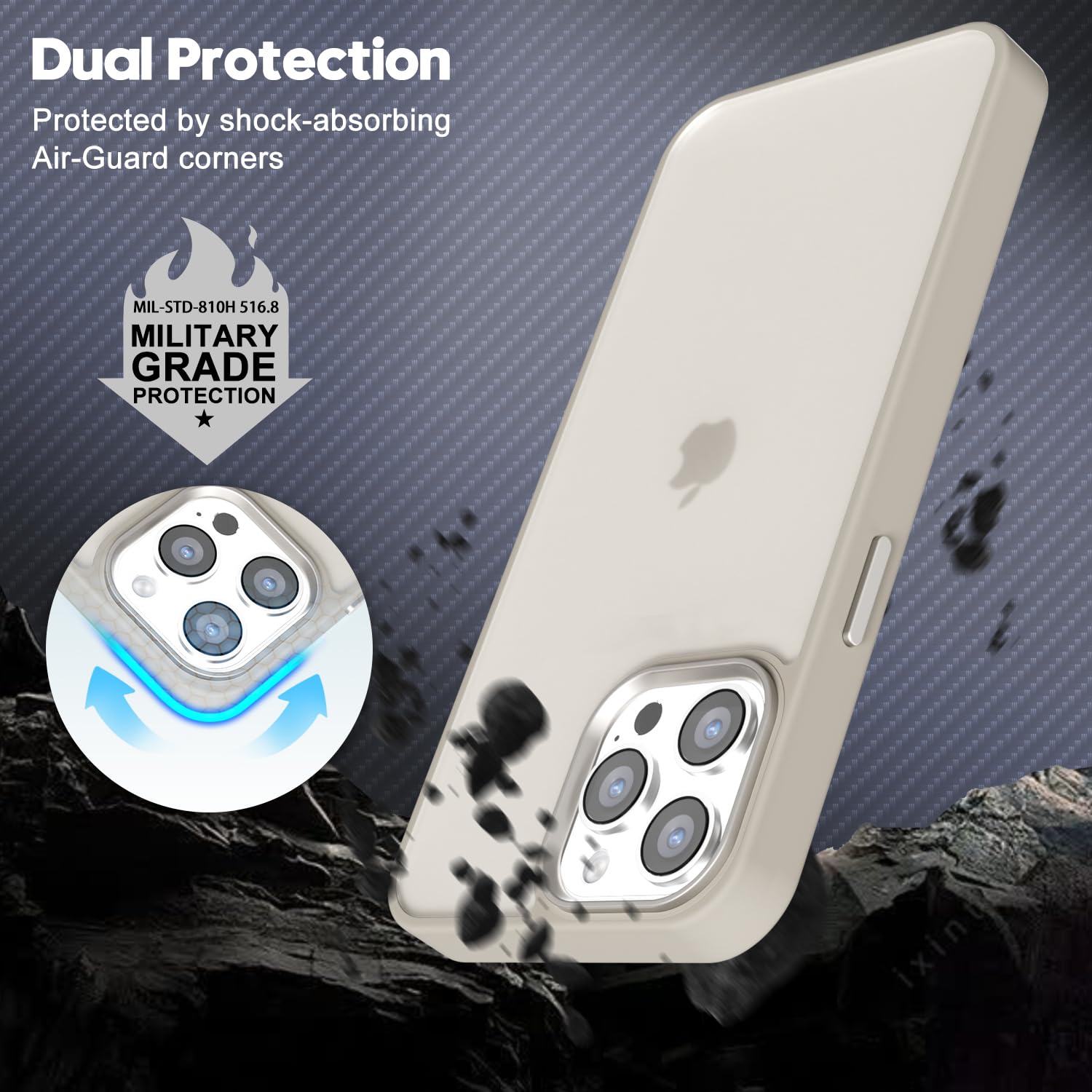 Amazon.com: oakxco for iPhone 12 Pro Max Case Clear Hard Shell