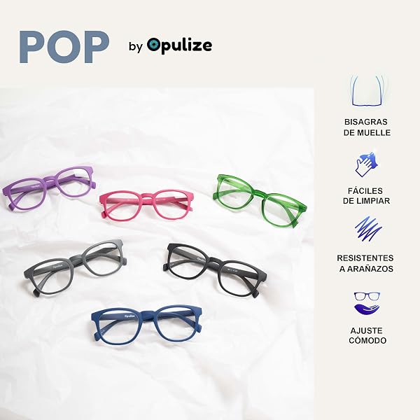OPULIZE Pop Gafas de Lectura Pack de 2 Redondas Violeta Mate - 4