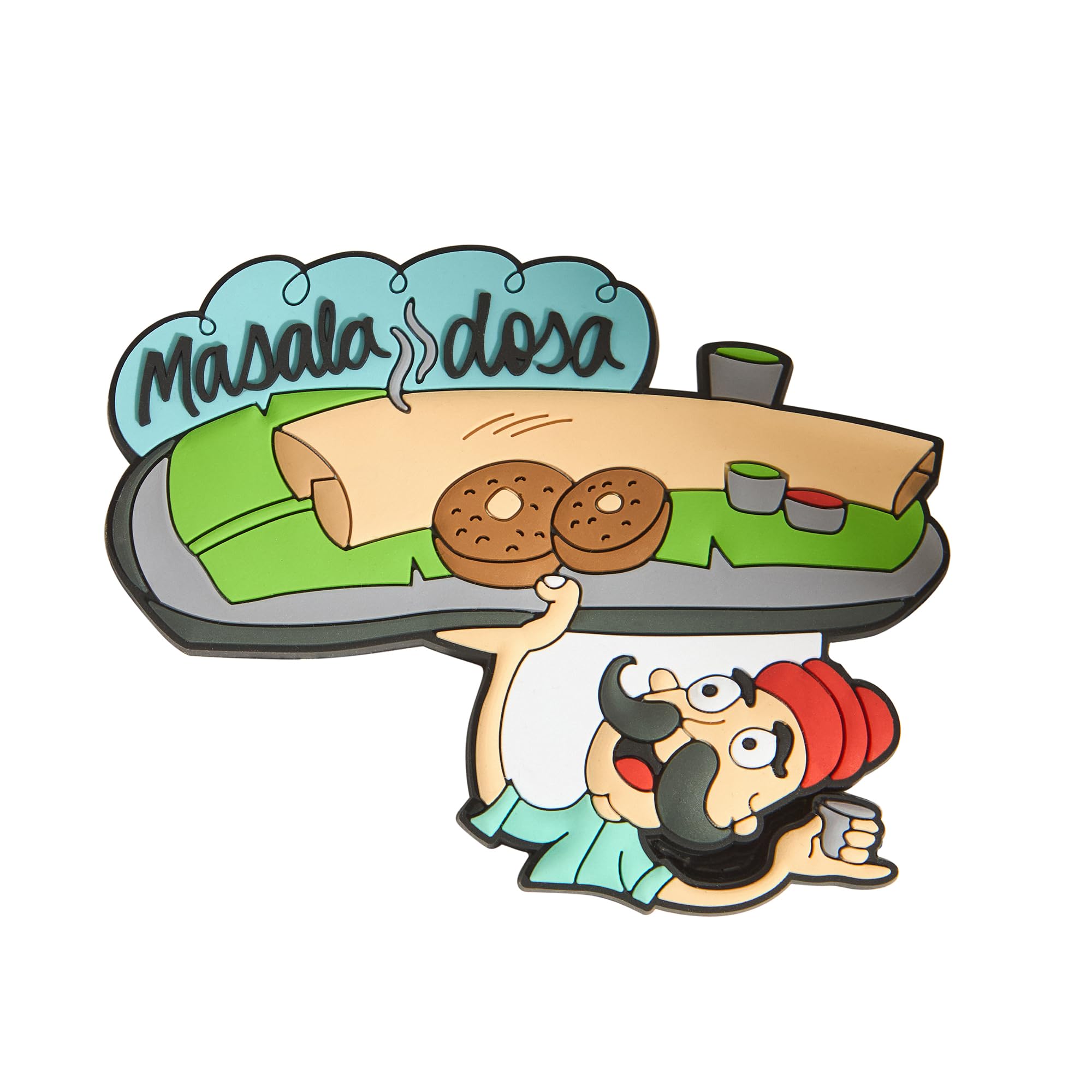 Chumbak Flamingo Magnet – Tropical Bird Cartoon Design, Quirky Refrigerator Décor, Magnetic Home Accessory & Fun Gift for Friends