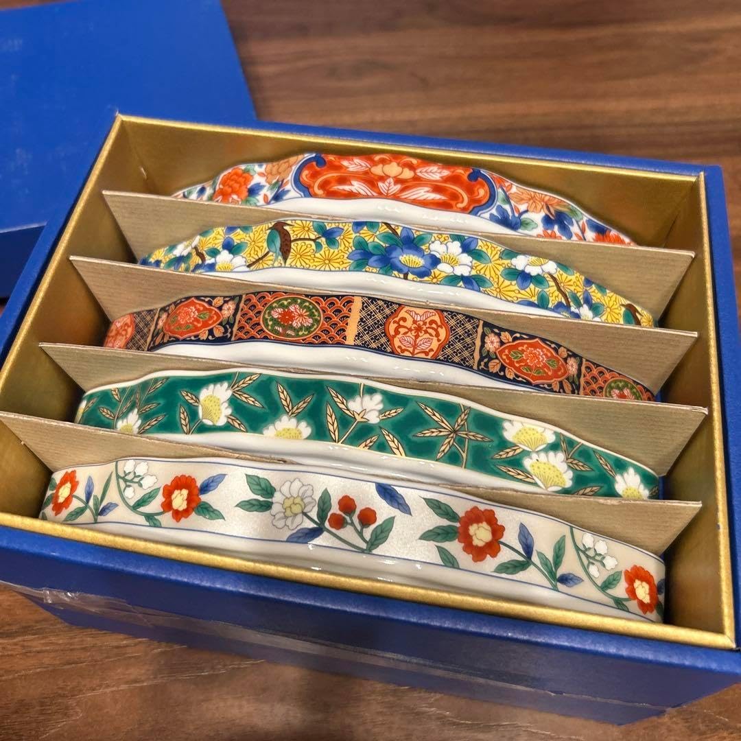 彩磁桜花文平皿 五枚組 (未使用 新品同様) 楽天市場】桜柄（ 彩磁桜花