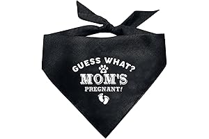 Guess What? Mom's Pregnant Announcement Dog Bandana