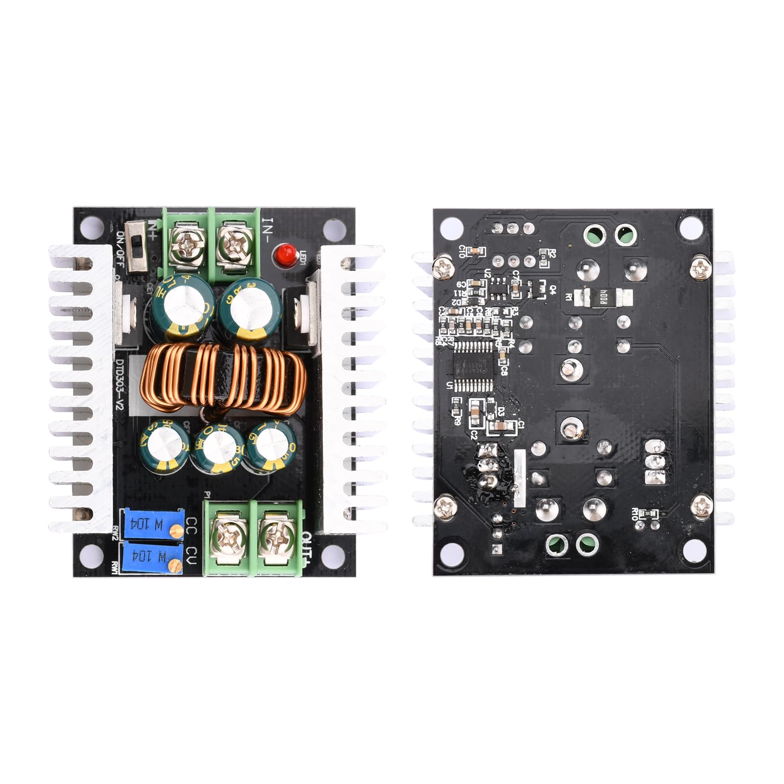 Módulo Fuente Alimentación Módulo Convertidor Buck CC CV | 6-40V A 1.2-36V | 20A 300W | Regulador Voltaje Ajustable Regulador De Voltaje Dc 12v