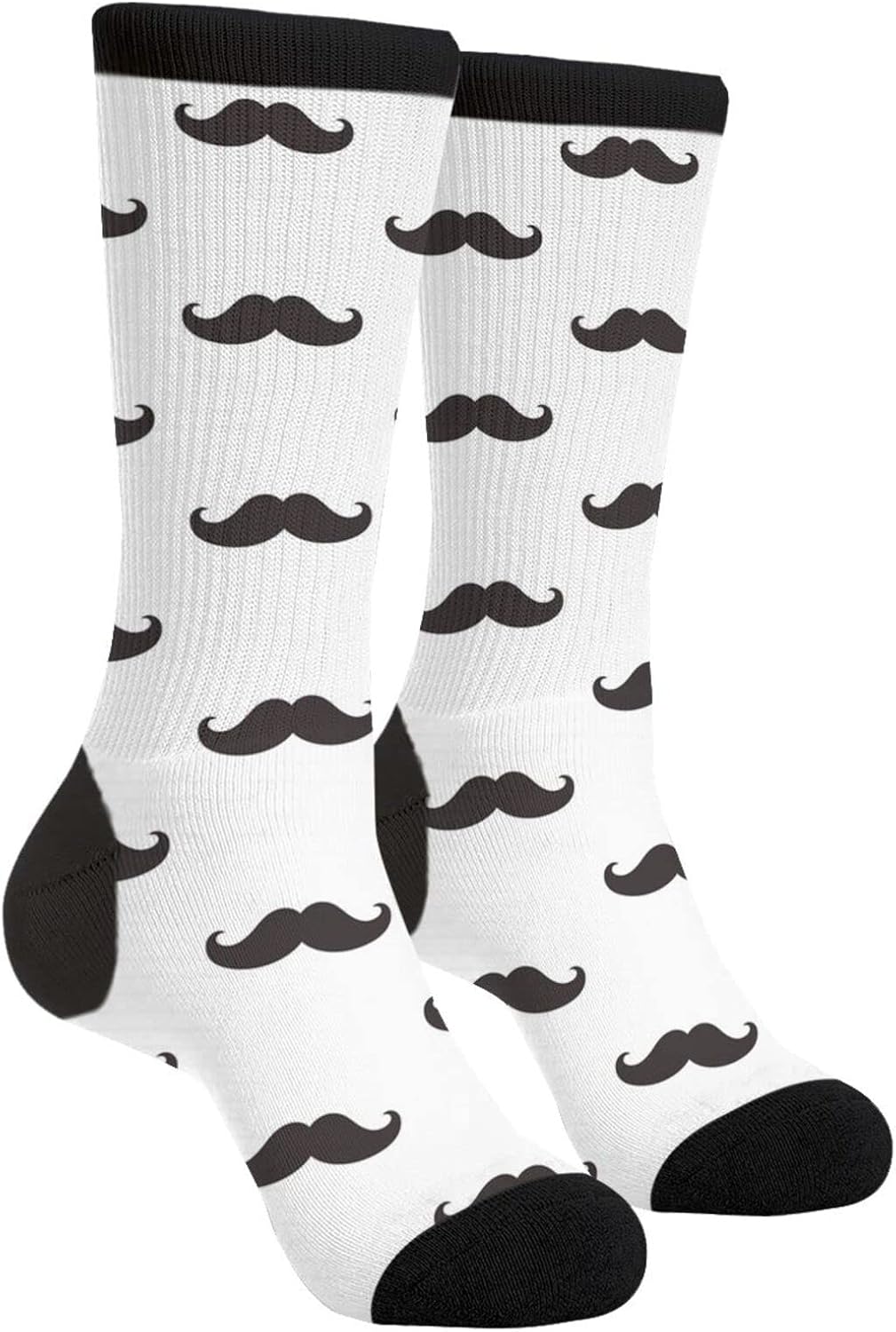 Sigouyinei Crew Socks, Athletic Cushioned Sports Socks Thick Towel Bottom