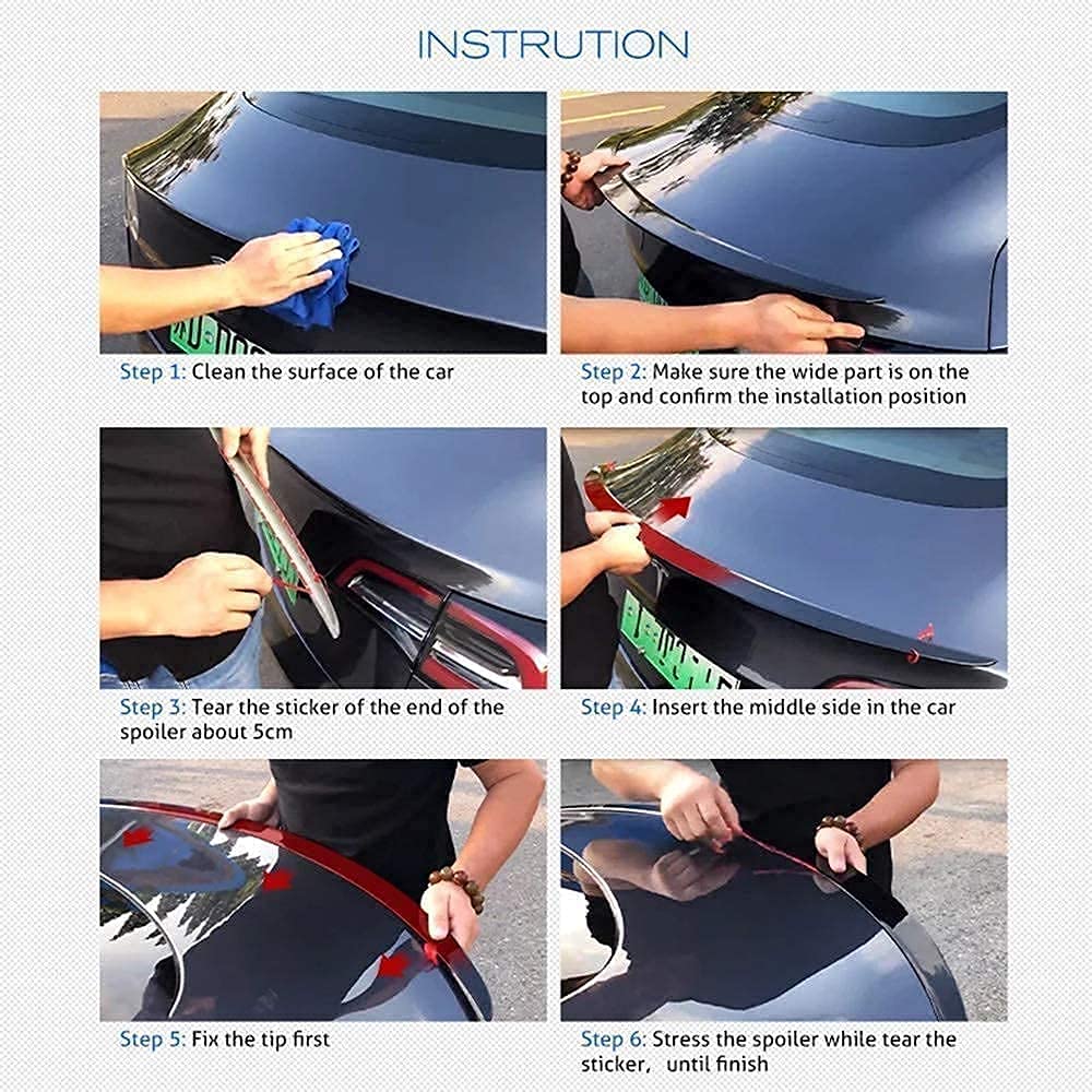 ABS Spoiler Rear Wing Spoiler für VW Golf 8 MK8 GTI R-Line GTE GTD 2020 2021 2022, Heckspoiler Kofferraumspoiler Car Tuning Styling Accessories